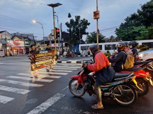 Ruang Kolaborasi Pemuda Gelar Aksi Damai Tolak Kejahatan Jalanan di Simpang Empat Gose