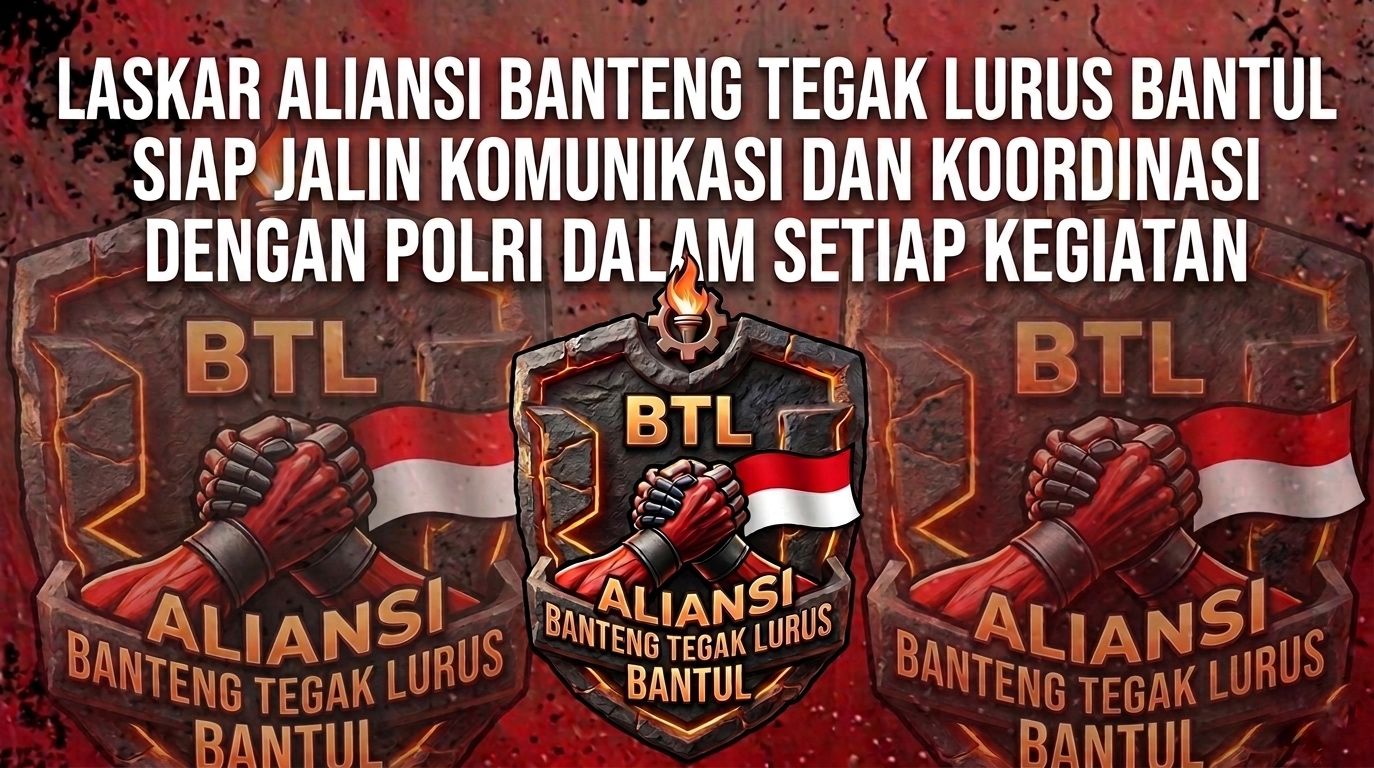 Laskar Aliansi Banteng Tegak Lurus Bantul Siap Jalin Komunikasi dan Koordinasi dengan Polri dalam Setiap Kegiatan